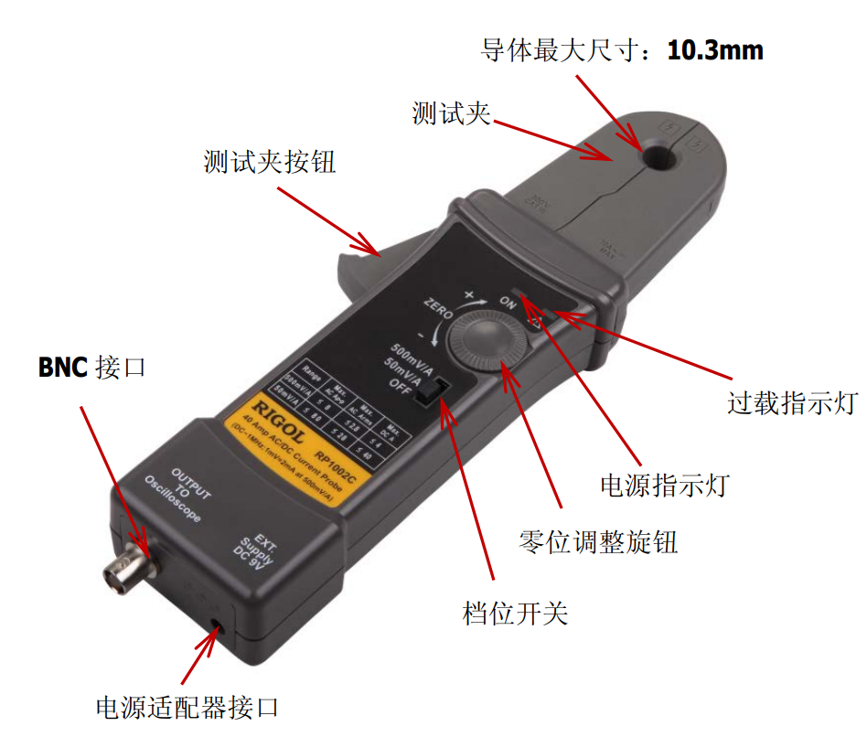 普源RP1002C电流探头(图1)