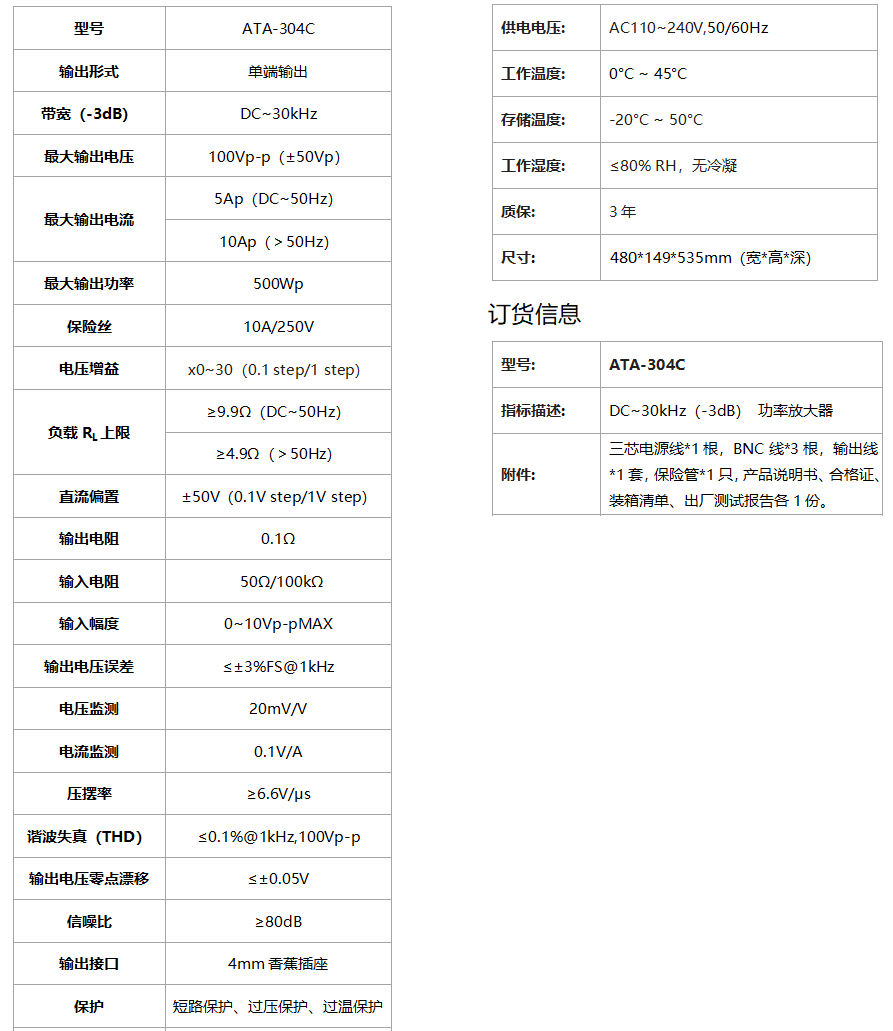 ATA-304C功率放大器(图1)