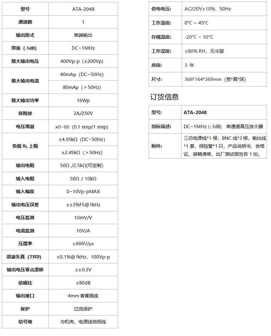 ATA-2048高压放大器(图1)