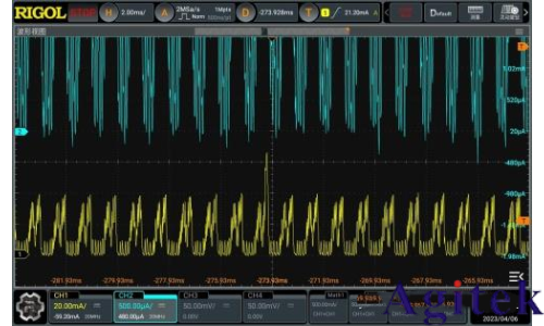 普源示波器DHO1000/4000 在IoT设备电源测量的应用(图4)