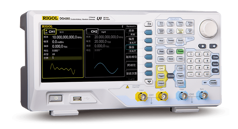 如何使用信号发生器和示波与其测量放大器的总谐波失真(THD)(图2)