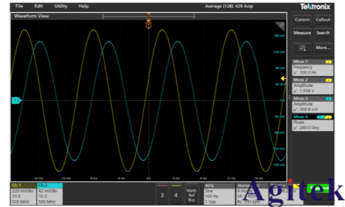如何使用泰克示波器和函数发生器测量电感和电容(图5)