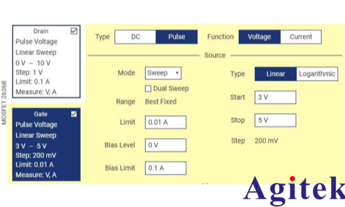 使用KickStart软件对MOSFET进行脉冲I-V特性表征(图12)