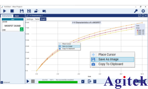 使用KickStart软件对MOSFET进行脉冲I-V特性表征(图16)