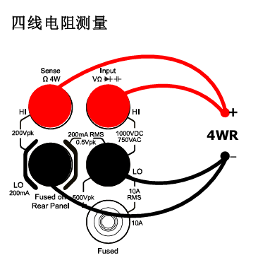 数字万用表测试电阻2线和4线测试法区别(图5)